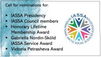 Read more: EXTENDED DEADLINE: Call for nominations to all IASSA members